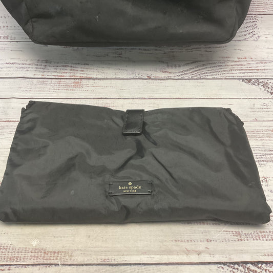 Kate Spade 2Way Black Nylon Travel Tote Bag Toiletries Caddy Worn.