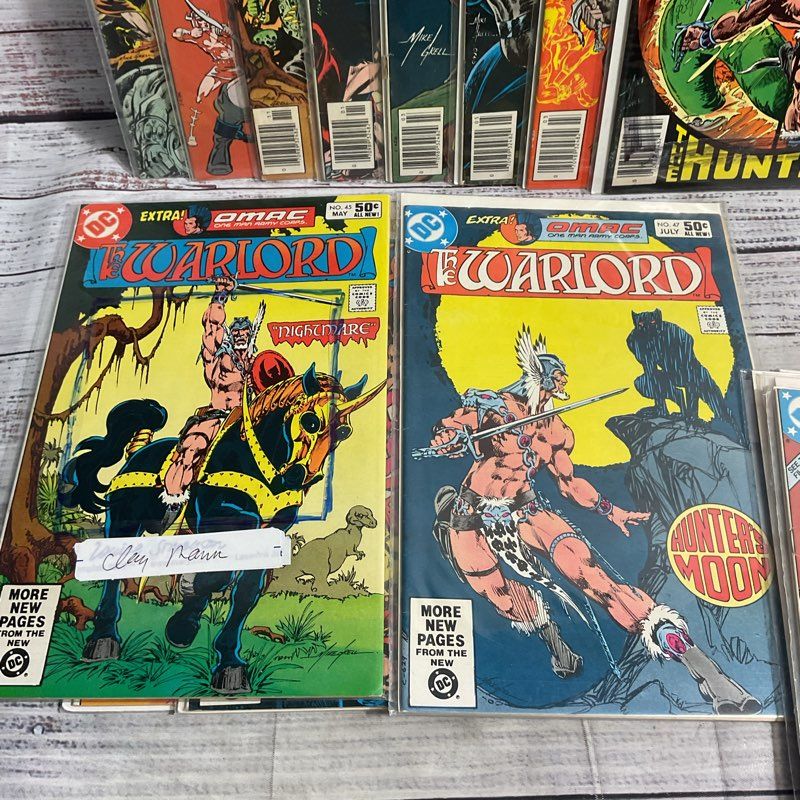 Lot Of 17 Vtg. The Warlord Dc Comics #1-66 Incomplete Ungraded Set