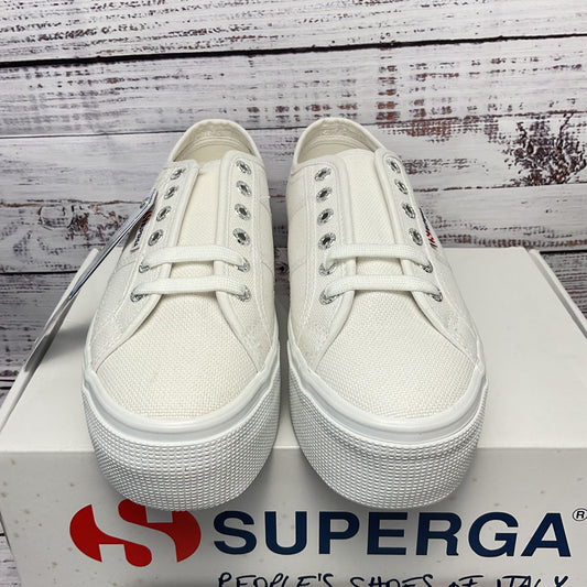 Sneaker White Platform Sneaker Shoe Unisex Adults Size 7.5M 9W New