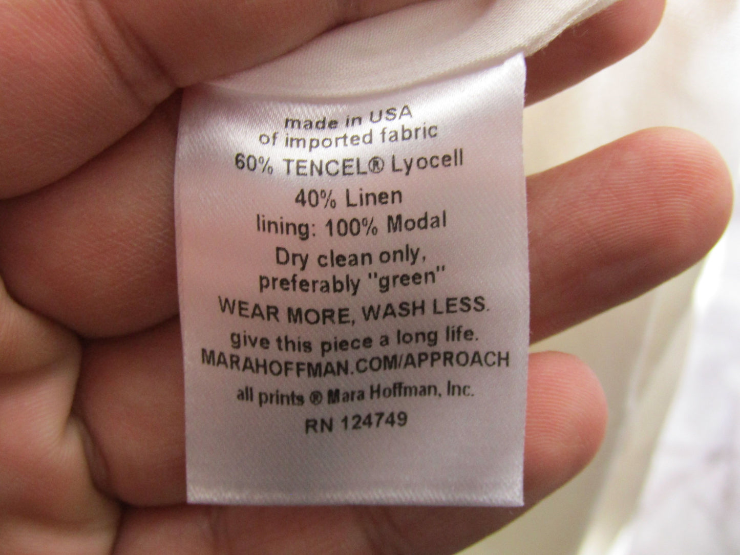 Mara Hoffman Michelle Women's White Linen Blend Button Down Midi Dress