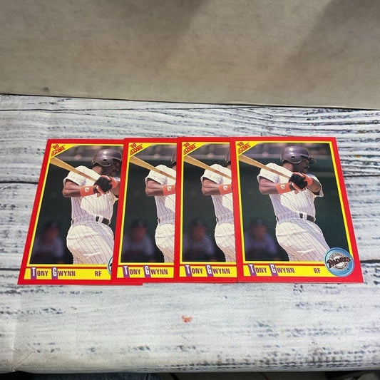 Lot Of 4 Tony Gwynn #255 Vintage Score 1990 Baseball Cards