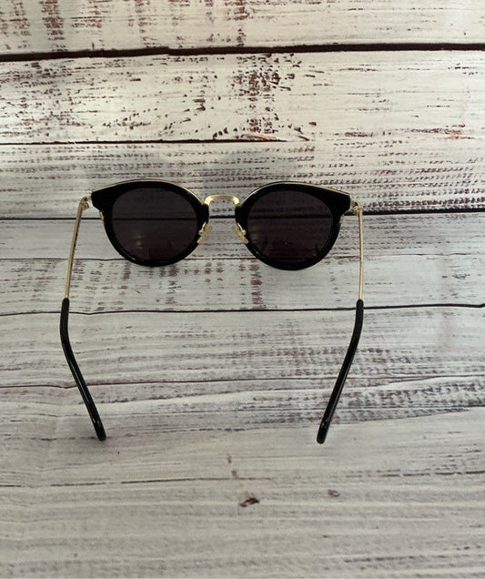 Women's Celine Round Black with gold tone detail Sunglasses- FOR FRAMES ONLY