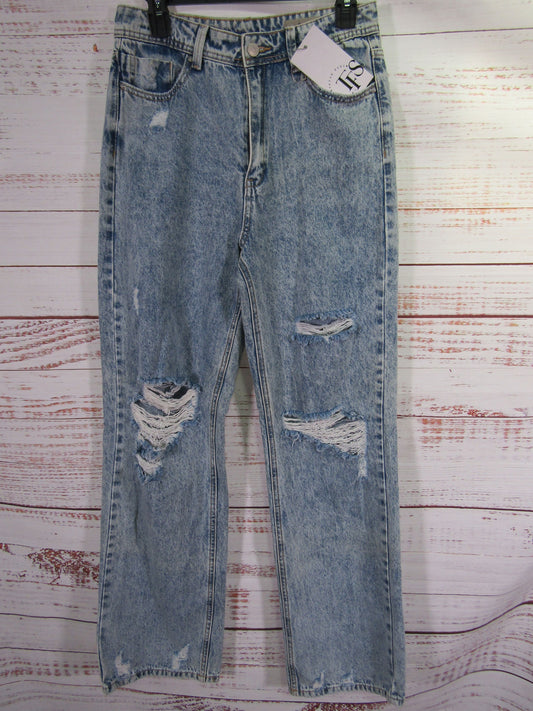 TwentyFourSeven Sydney Women's Blue Distressed Denim Jeans Size 38