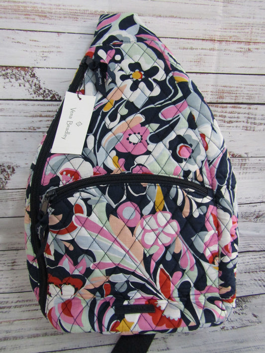 Vera Bradley Women's Multi-Color Floral Paisley Essential Sling Backpack