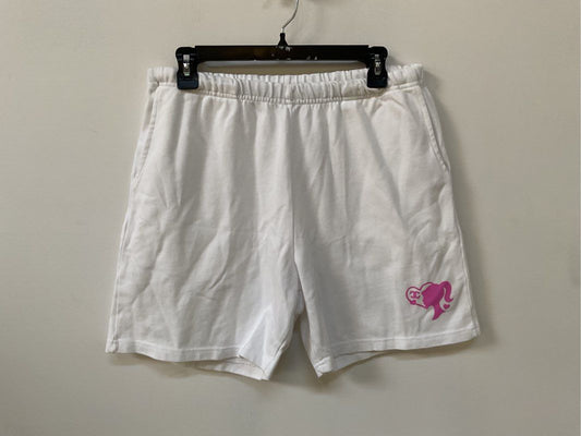 NWOT MEGA YACHT Men's White Barbie Coco Chanel Drawstring Shorts- SZ L