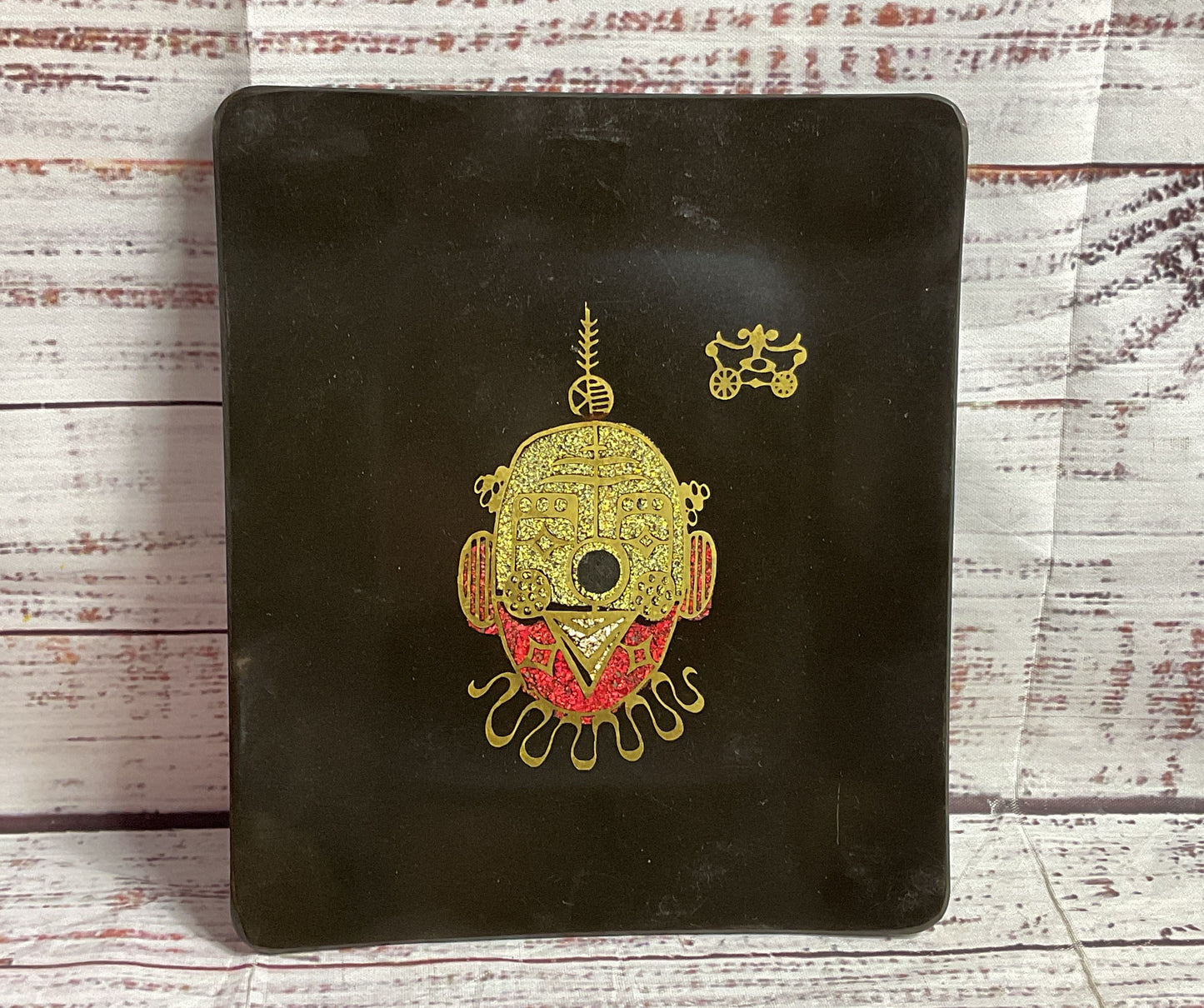 Couroc of Monterey Clown Circus Set of 3 Serving Trays Multicolor