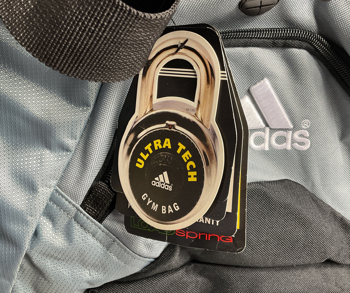Adidas Nylon Ultra Tech Gym Bag Duffle Blue