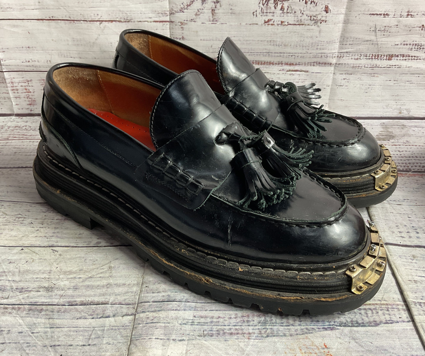 Sandro Thick-Soled Leather Loafers Black 39