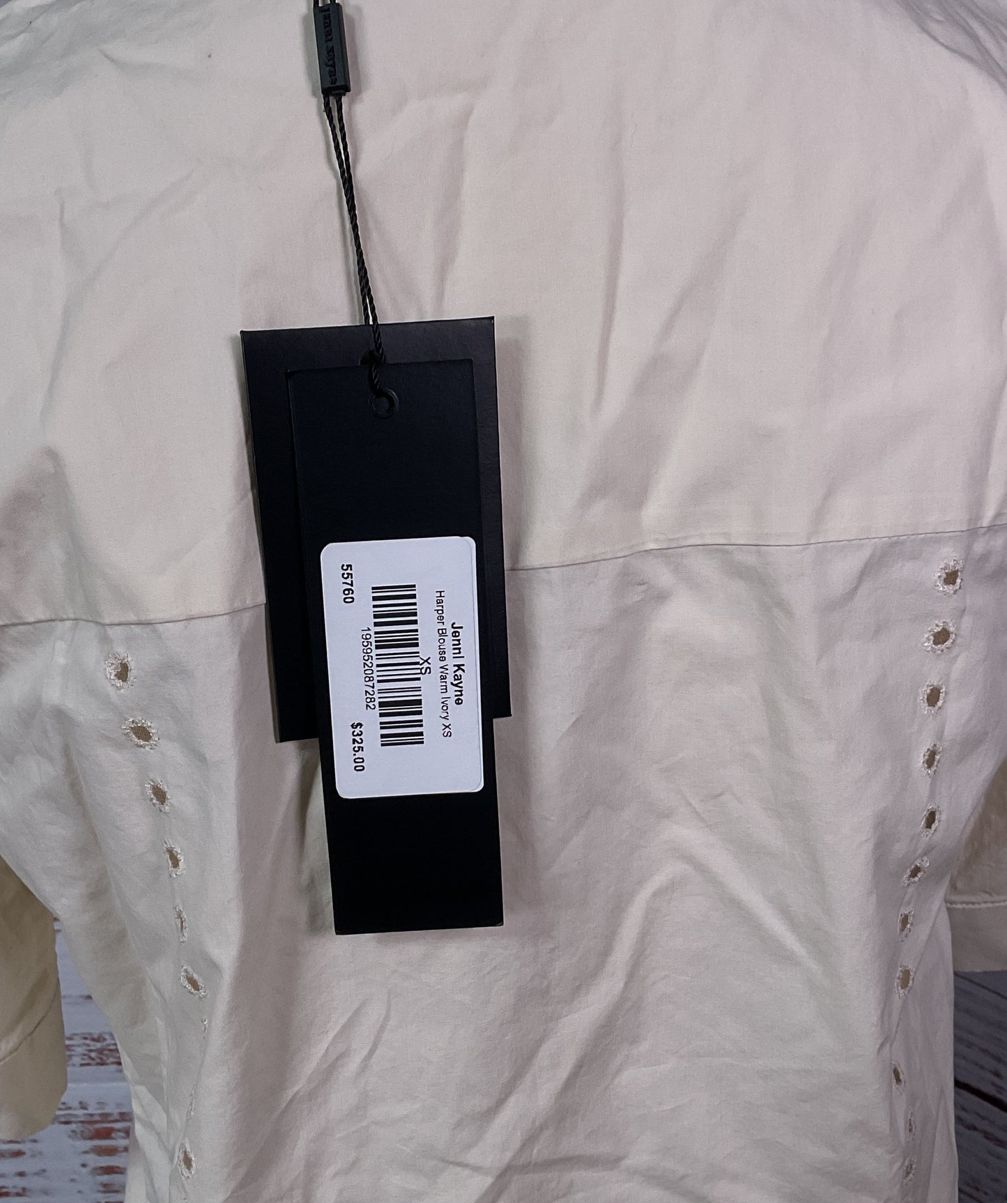 Jenni Kayne Harper Blouse Warm Ivory XS