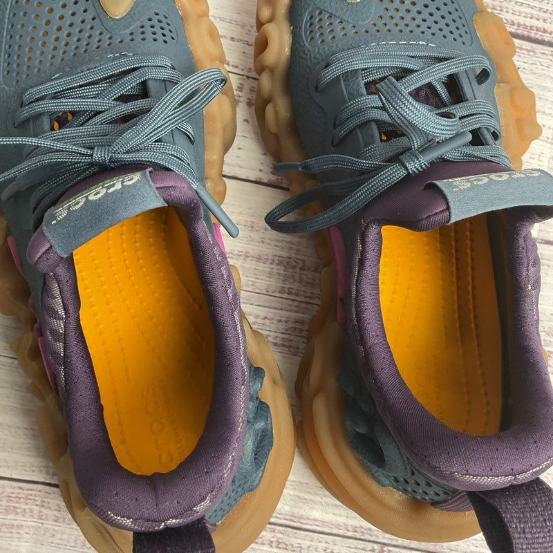 Crocs X Salehe Bembury Juniper Blue Purple Gum Designer Sneakers Size 6 M/8 W US