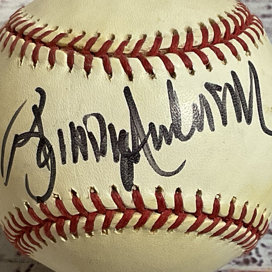 Signed MLB BRADY ANDERSON Rawlings Official American League Baseball