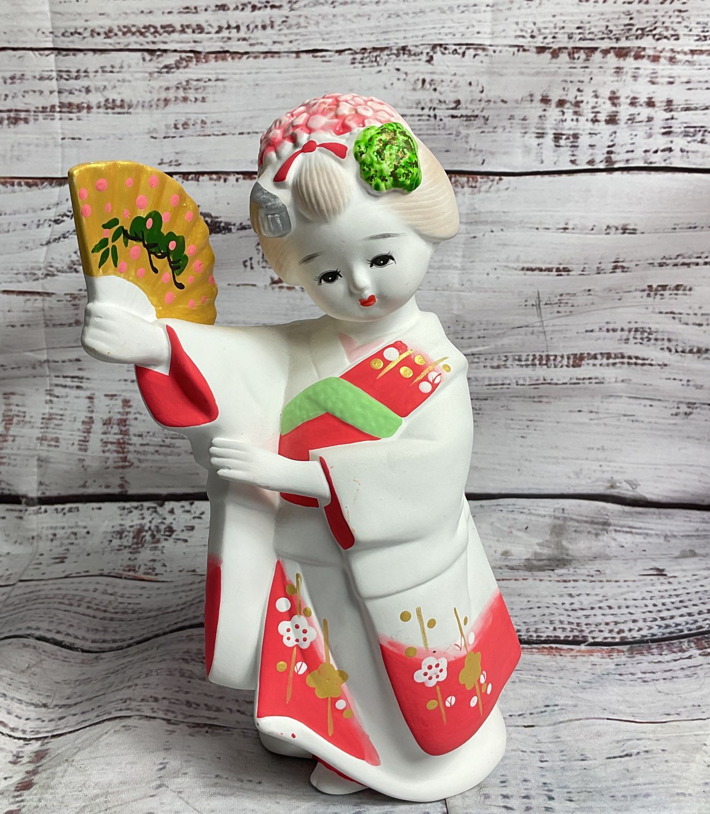 Vintage Geisha Japanese Kyoto Doll Figurines Set of 2