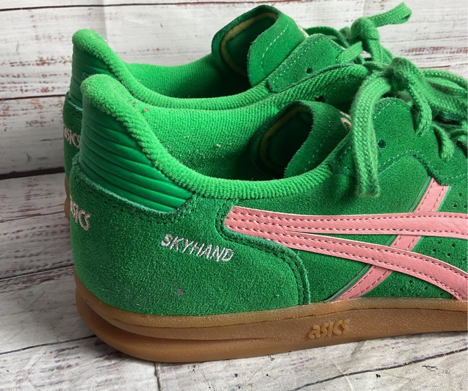 Asics Men's Skyhand OG Suede Sneakers Green 11