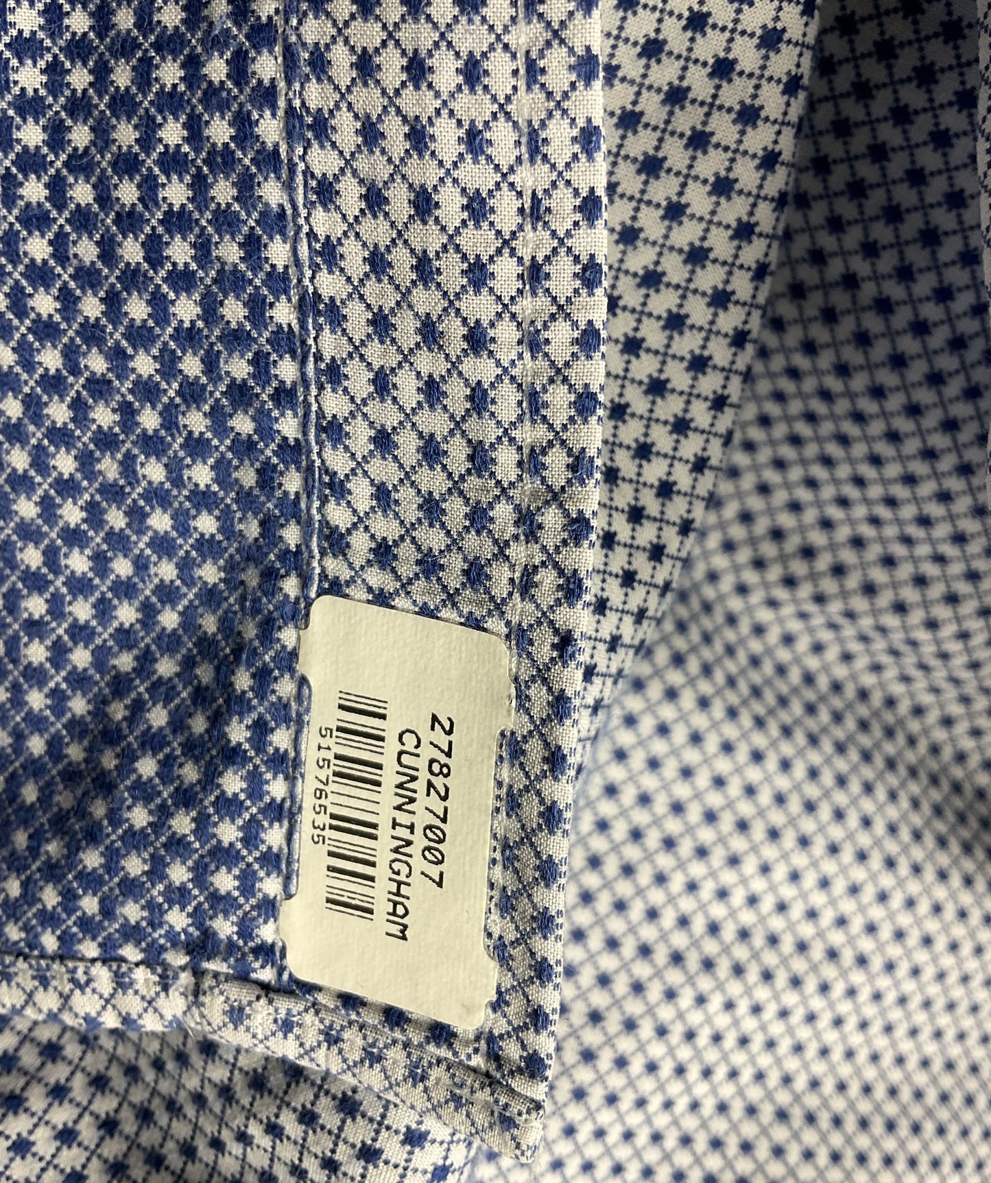 Ted Baker Endurance Patterned Long Sleeve Shirt Blue 16 34/35