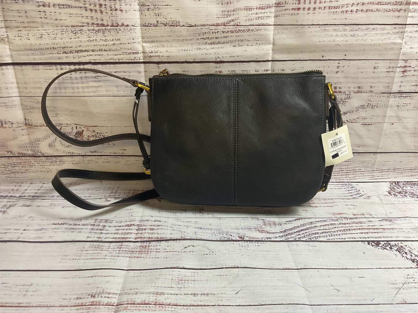 Fossil Farrah Black Crossbody NWT