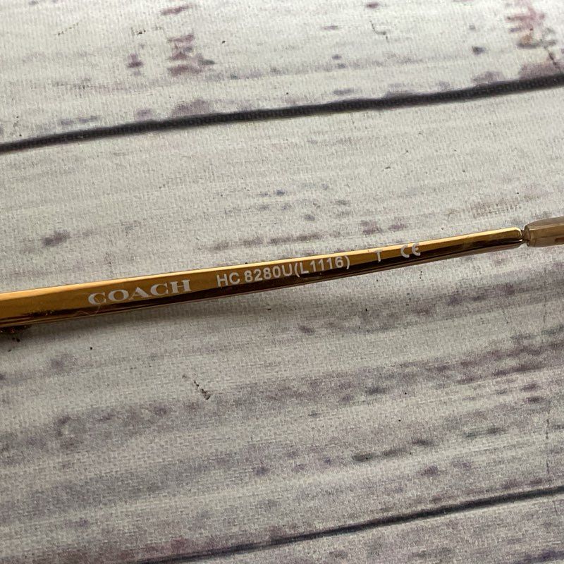 COACH HC8280U Women's Clear Brown Sunglasses with Case- 57[ ]17 140