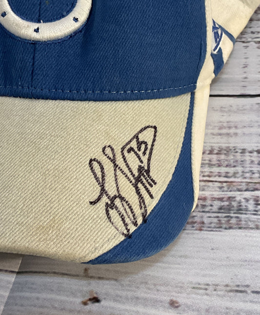 Indianapolis Colts Vintage Tarik Glenn Signed Baseball Cap Youth