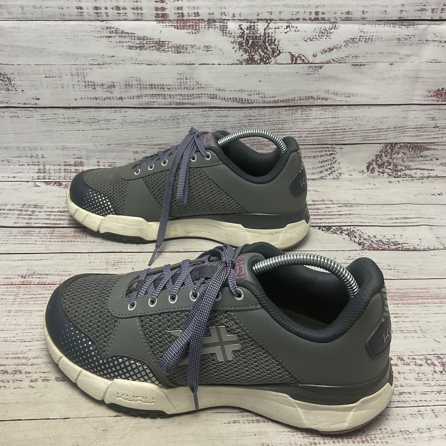 Kuru Quantum 2 Grey Purple Athletic Shoe Women Size 9.5