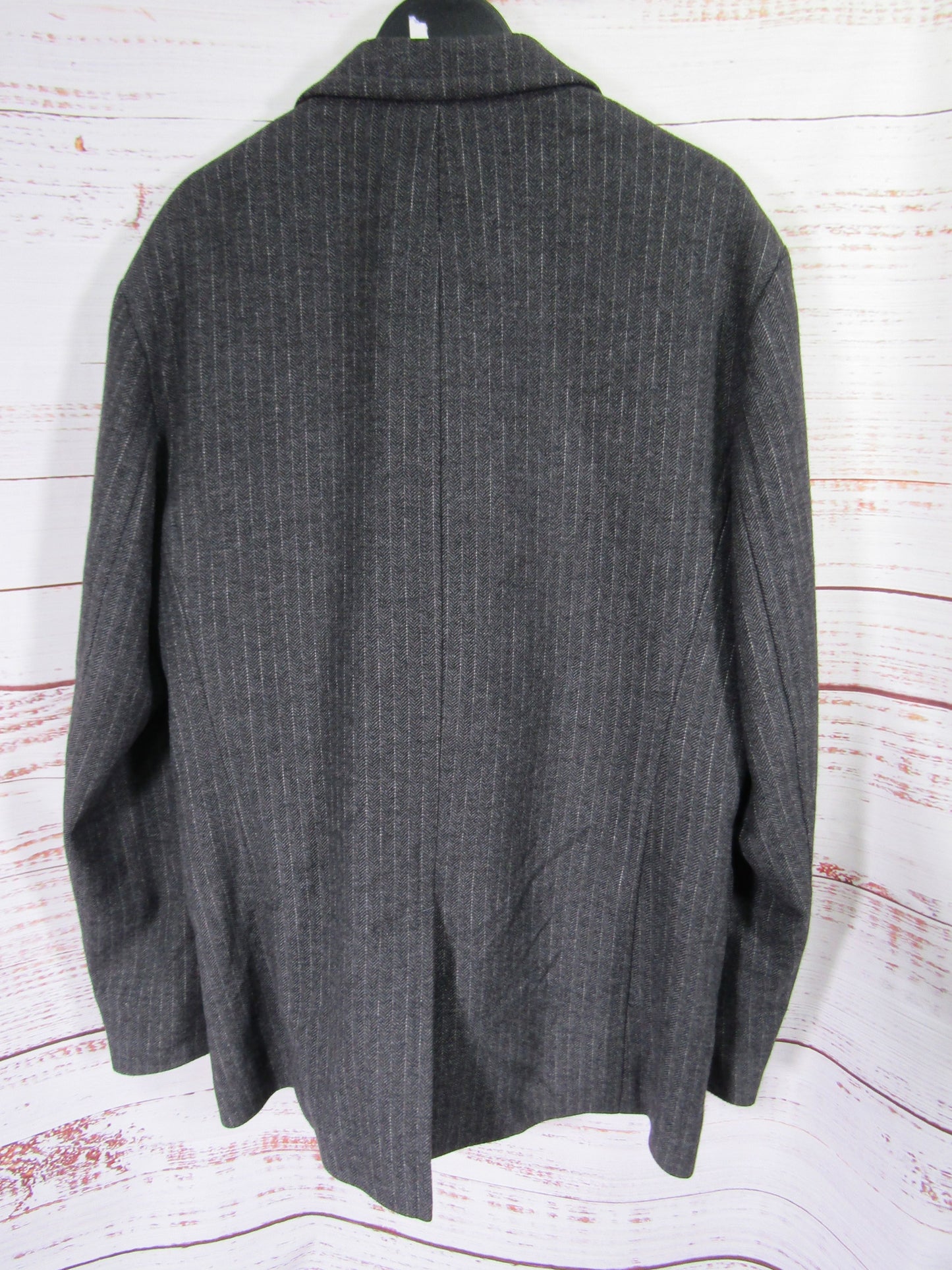 Hugo Boss Men's Gray Wool Blend Herringbone Blazer Jacket Size 42R