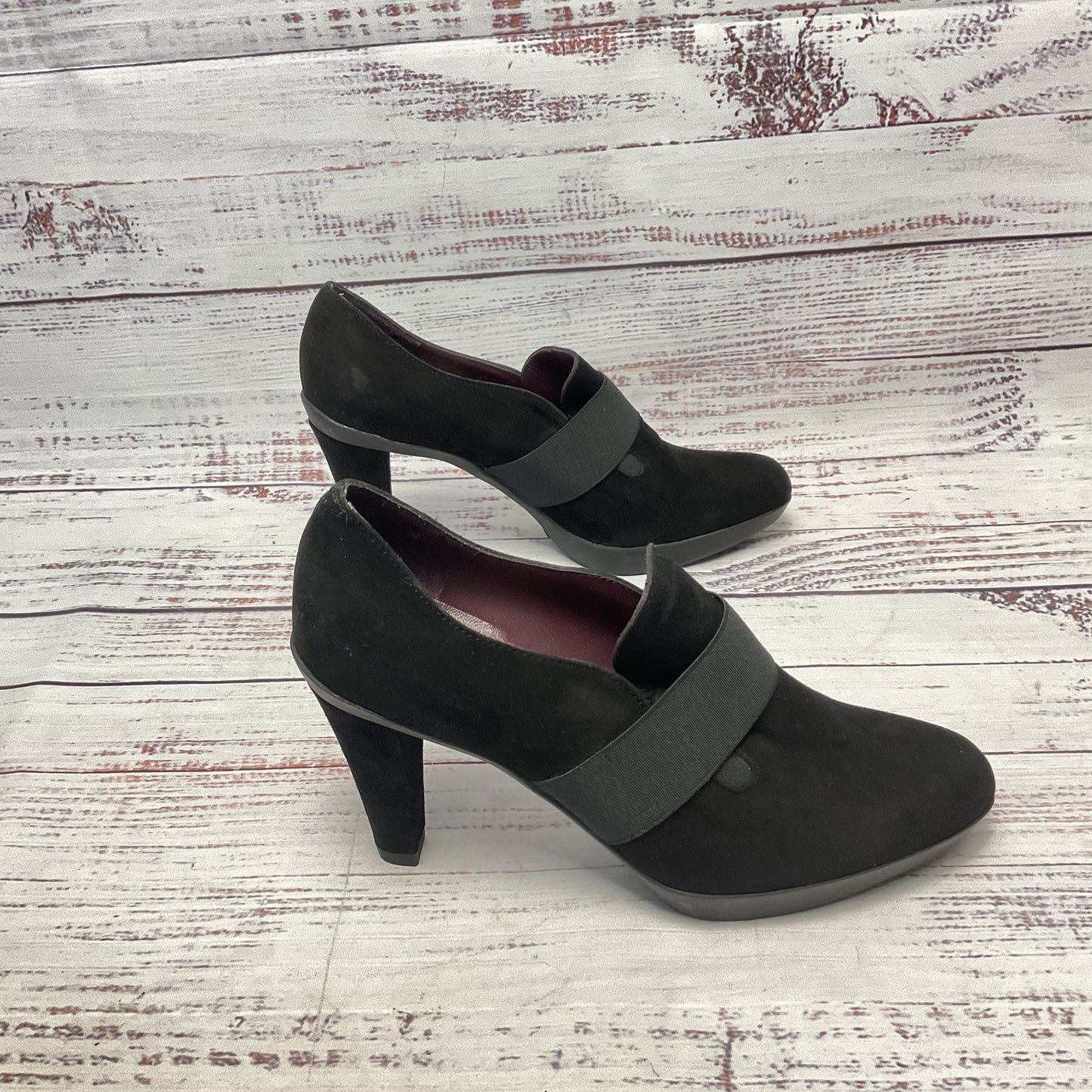 Stuart Weitzman Black Black Bootie Heel Women Size 4