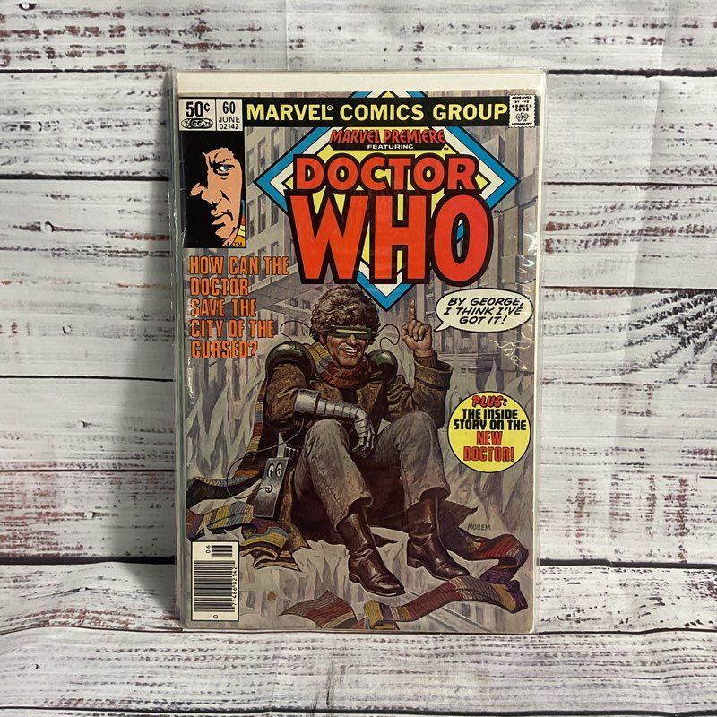 Lot Of 3 Vintage 80s Doctor Who Marvel Sci Fi Comics 1 58 60 Ungraded