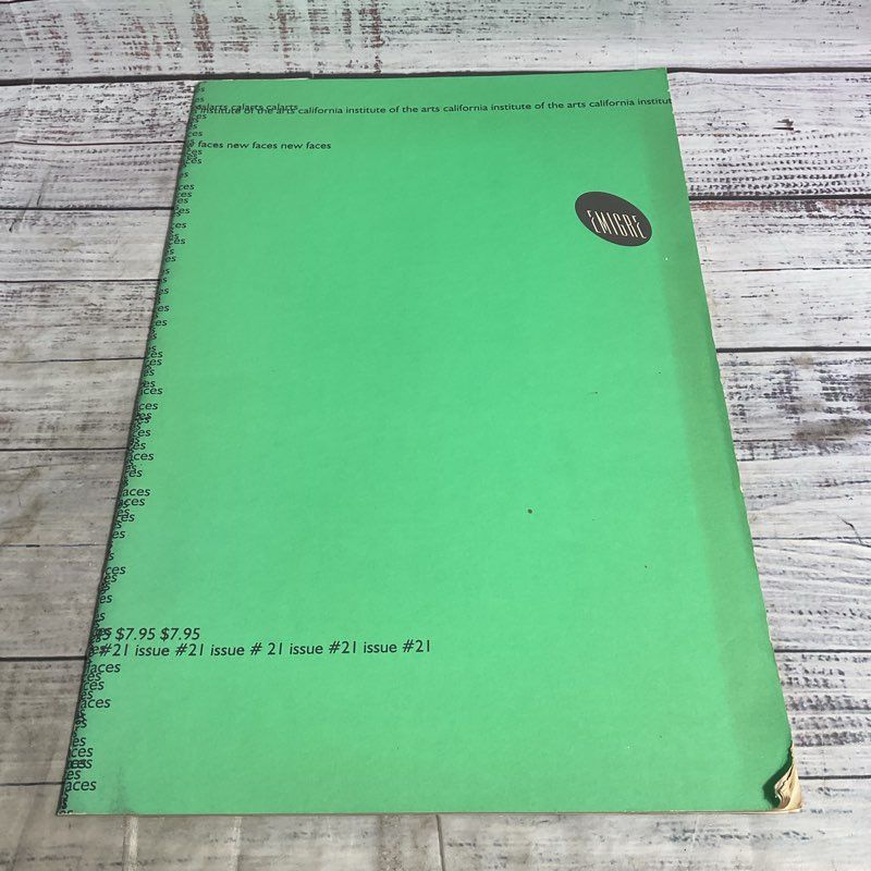 Vintage Emigre Issue No. 21 New Faces Typography Graphic Design Magazine 1992