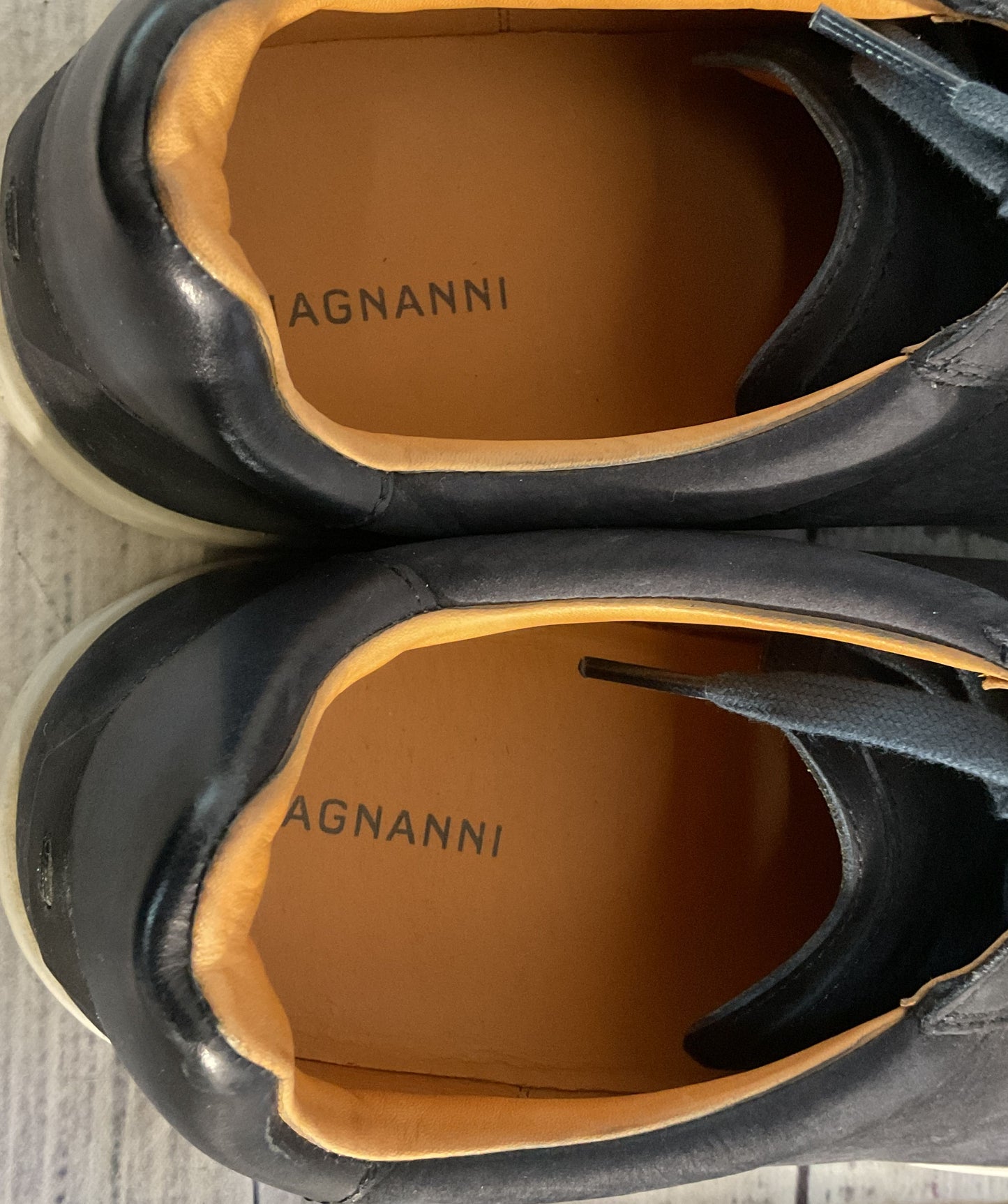 Magnanni Suede Cote Lo Low Top Sneakers Navy Blue 12