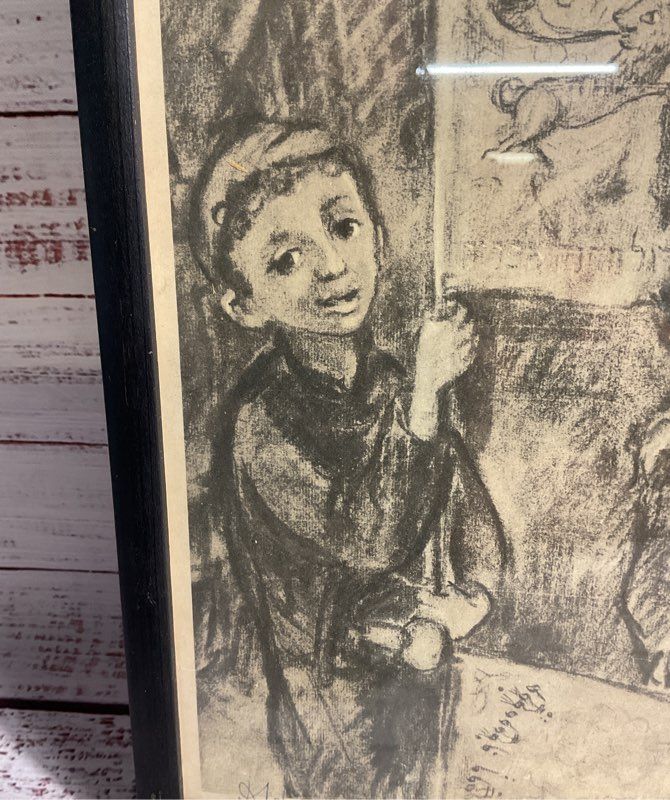David Labkovski Shalom-Aleichem and his Heroes Signed Art Print