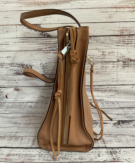 Rebecca Minkoff Regan Always One Side Women's Brown Leather Tote Shoulder Bag