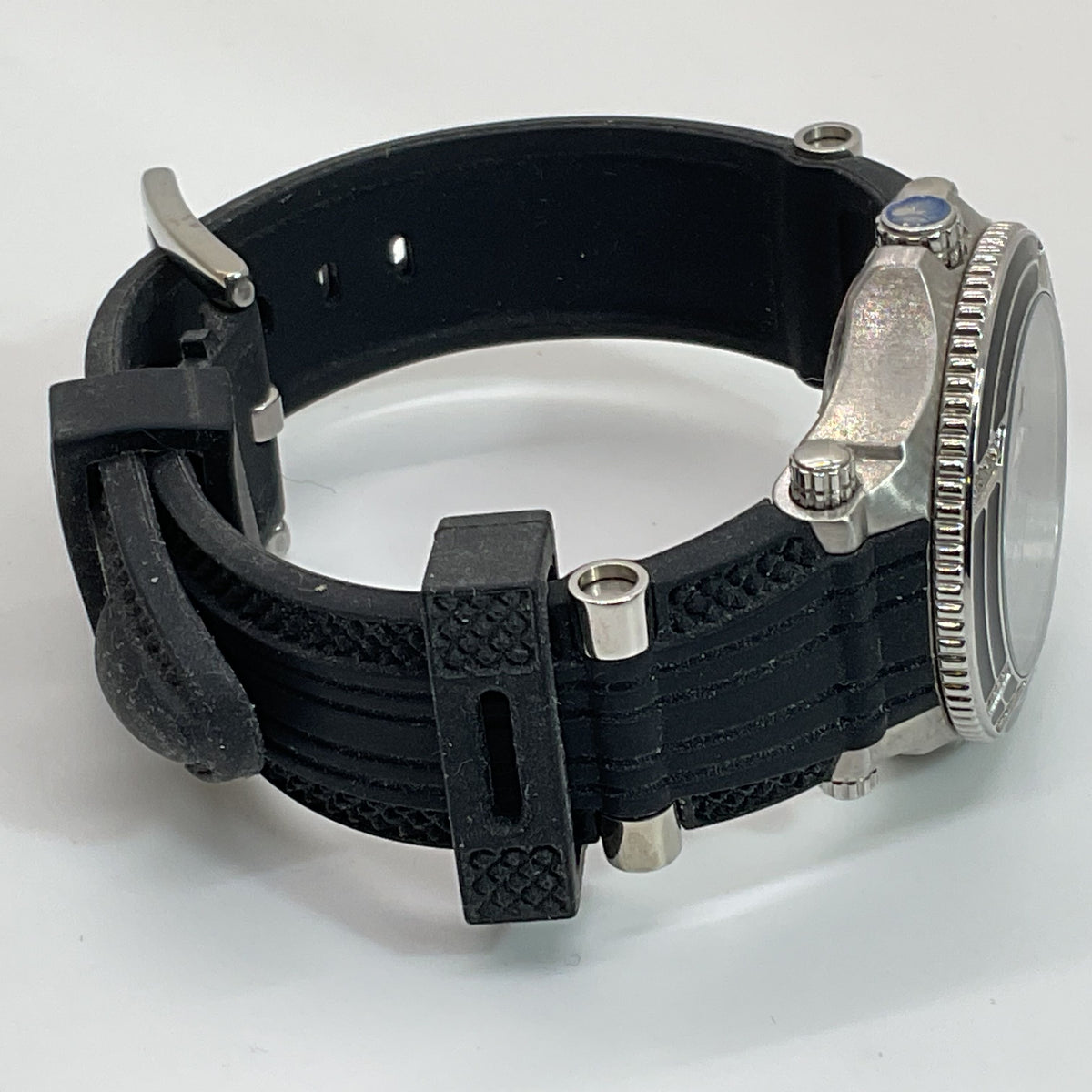 AQUASWISS Bolt L Women's Diamond Accent Silver Tone Rubber Band Watch