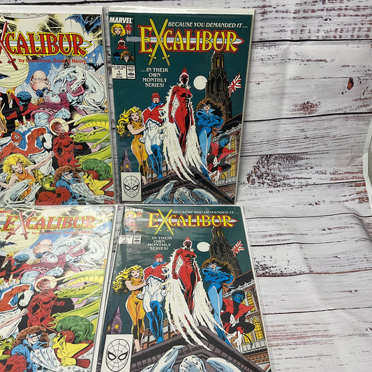 Excalibur Marvel Issue #1 (2 Copies), Special Edition #1 (2 Copies), Mojo Mayhem