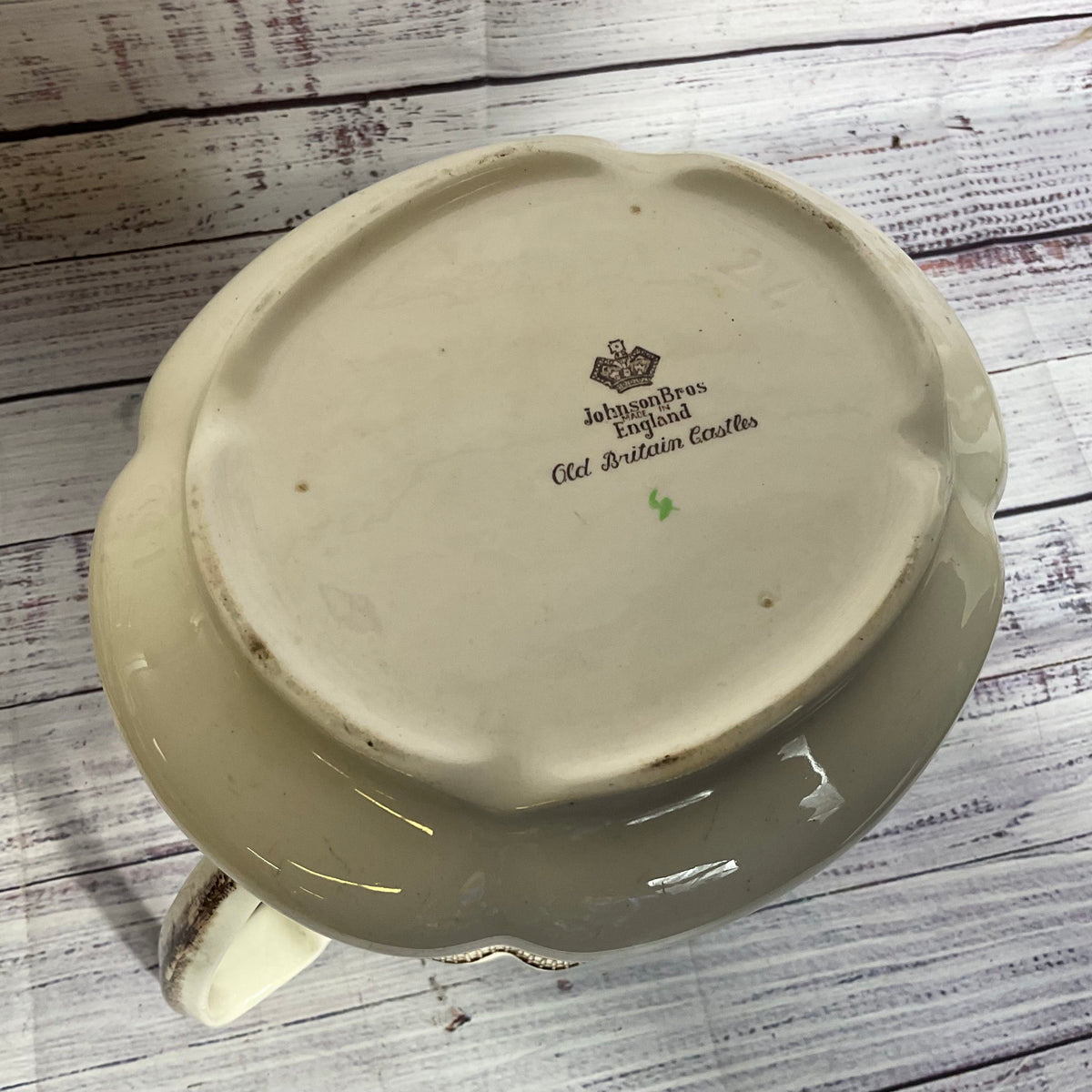 1930's JOHNSON BROTHERS Eng. Old Brittian Castles Brown Pitcher- 8"
