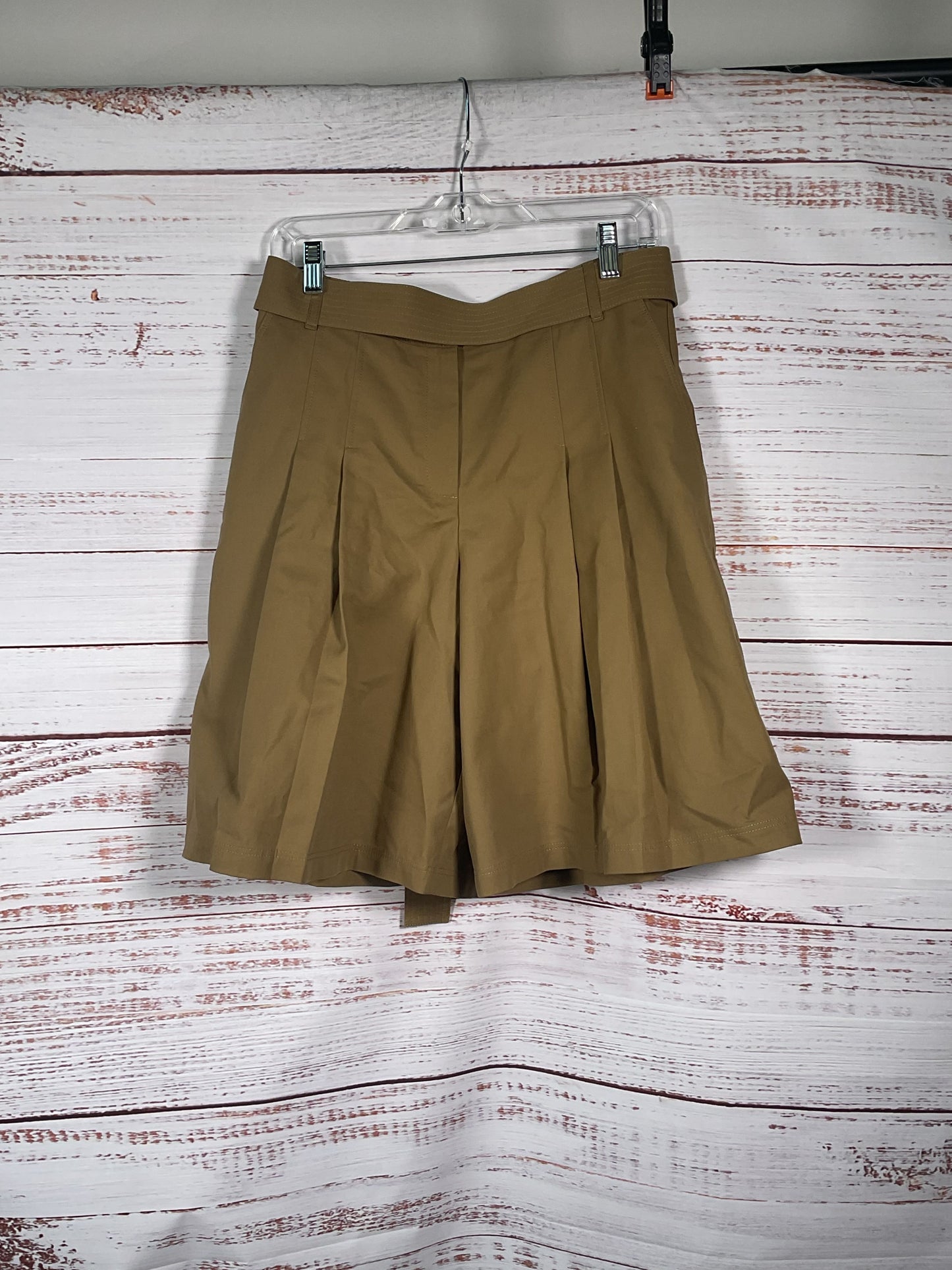 Lafayette 148 Brown Belted Skirt Style Shorts - Size 8