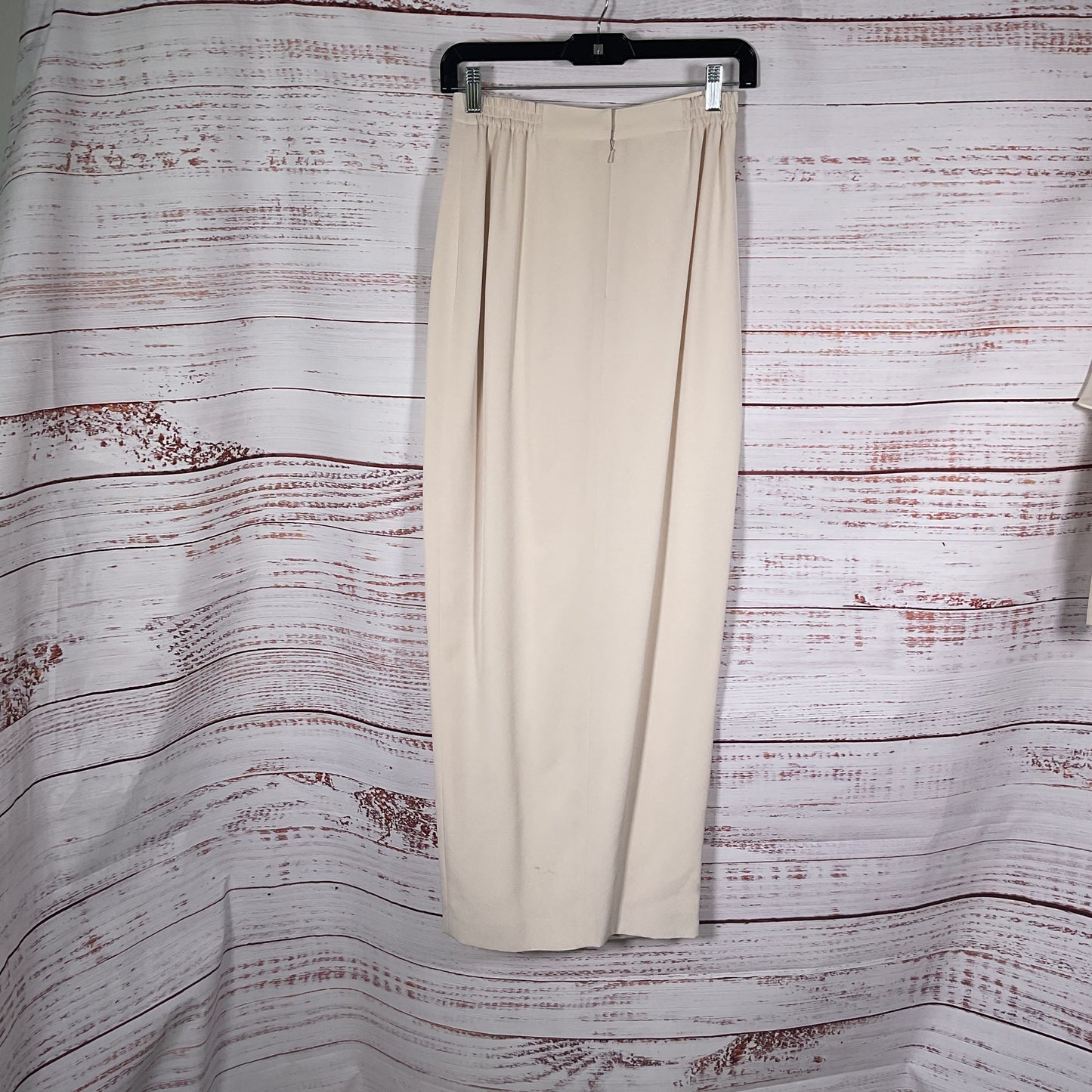 Daymor Couture Cream Beaded Sequin Jacket and Skirt Set- Size 4