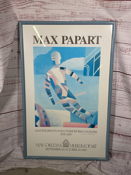 New Orleans Museum of Art Max Papart Signed Poster Framed