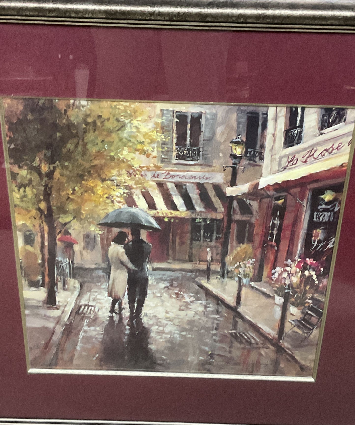 Romantic Stroll Print by Brent Heighton Framed PICK UP ONLY