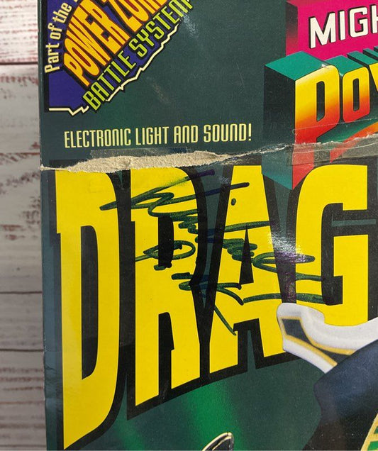 Dragonzord 2270 Mighty Morphin Power Rangers Green 1993 Signed Box Vintage