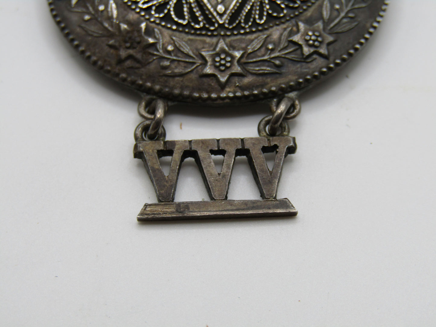 Vintage Ahron Statnesky Hadassah Sterling Silver Star of David Brooch Pin