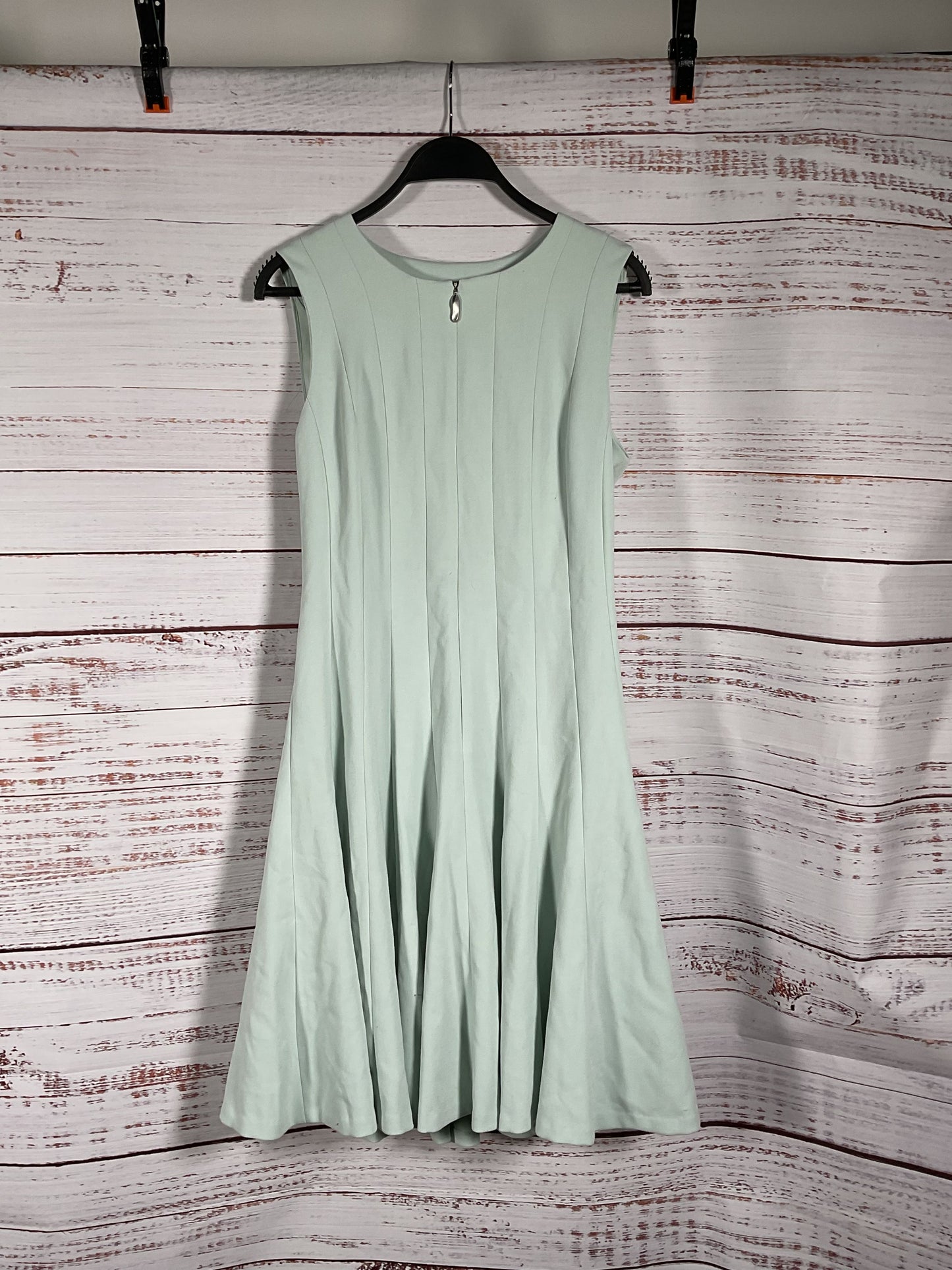 Donna Karen Light Blue Front Zip Dress - Size 8 NWT