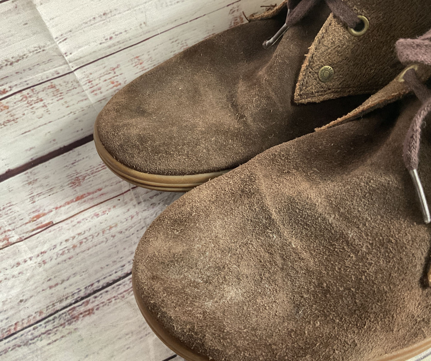 Diesel Suede Leather Midtown Chukka Boots Brown 10