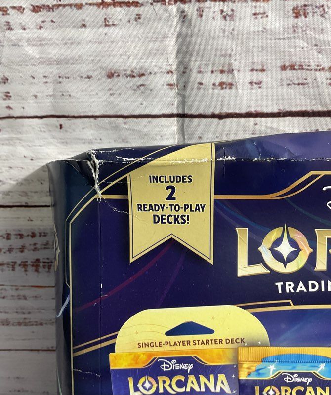 Disney Lorcana Trading Card Game 2 Decks 4 Booster Packs 1 Promo Card Sealed #2