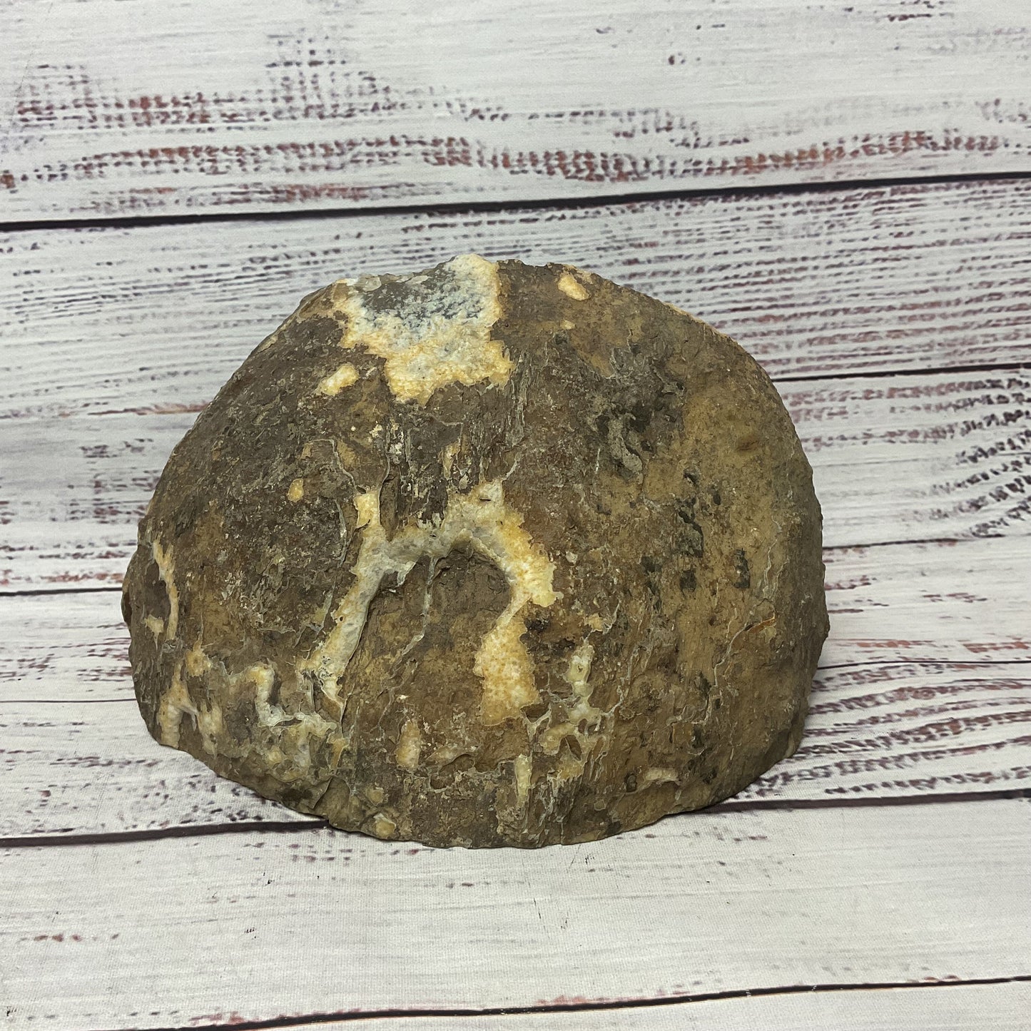 Polished Agate Geode Half Slice Green 4lb 5oz