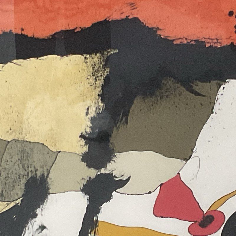 Signed HC JOSEP GUINOVART (Spain 1927-2007) Abstract Lithograph H.C Print