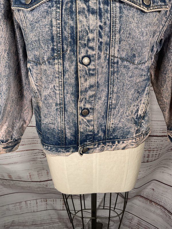 Vintage Calvin Klein Unisex Washed Denim Trucker Jacket Size M