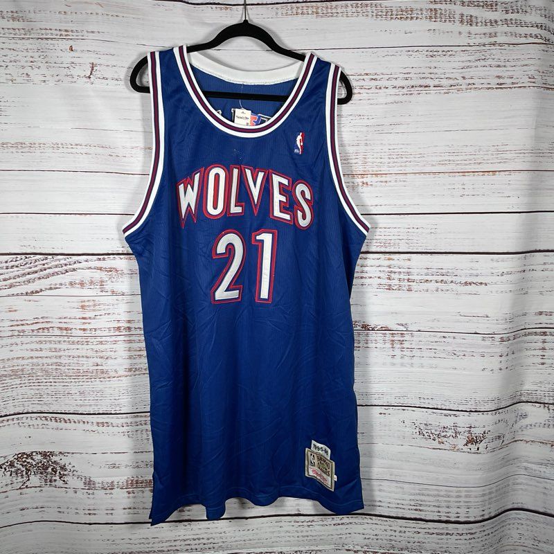 NWT MITCHELL & NESS Hardwood Classics GARNET #21 Jersey- SZ 56