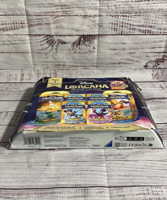 Disney Lorcana Trading Card Game 2 Decks 4 Booster Packs 1 Promo Card Sealed #2