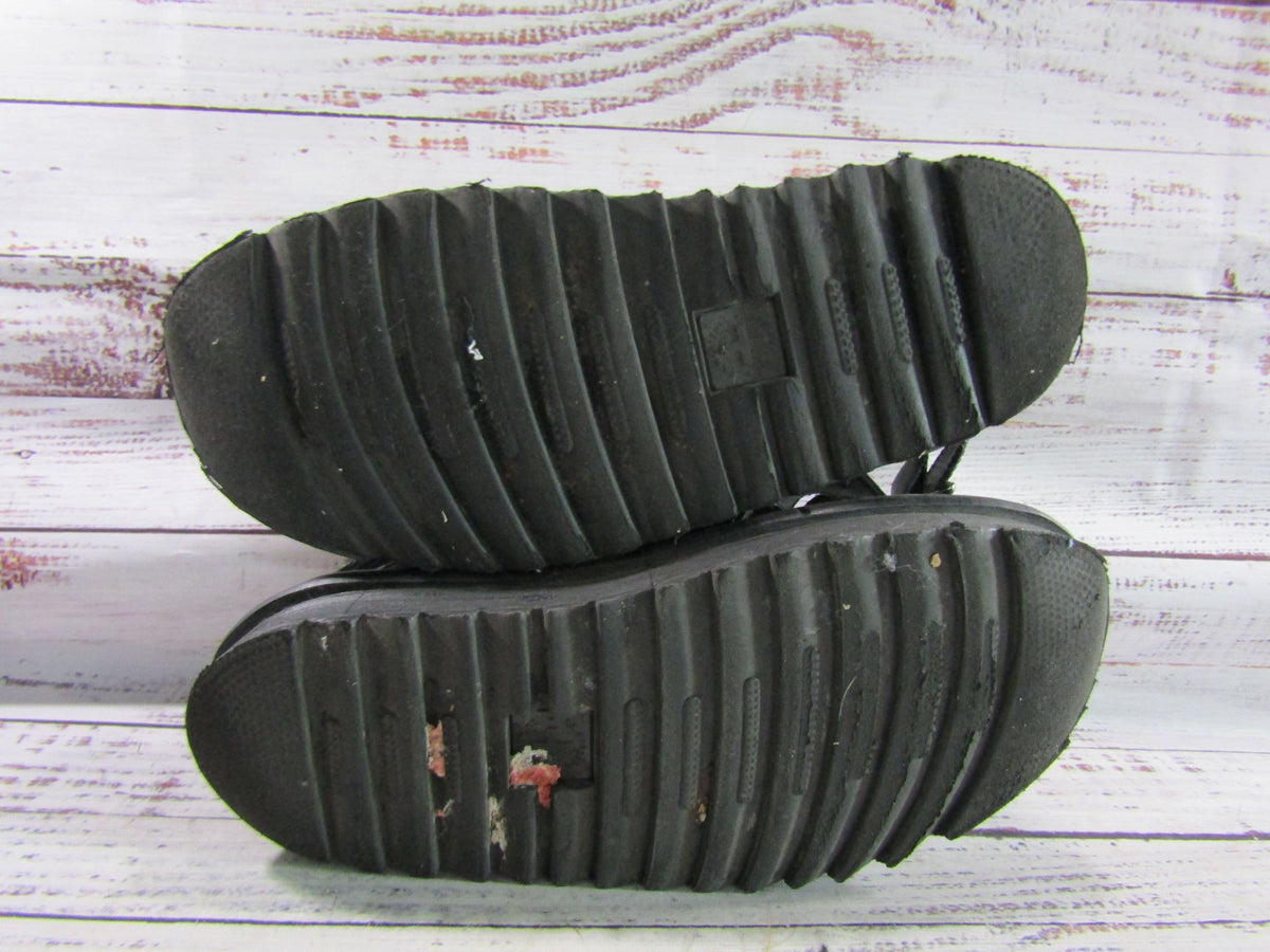 Dr. Martens Voss II Women's Black Leather Platform Sandals Size 8