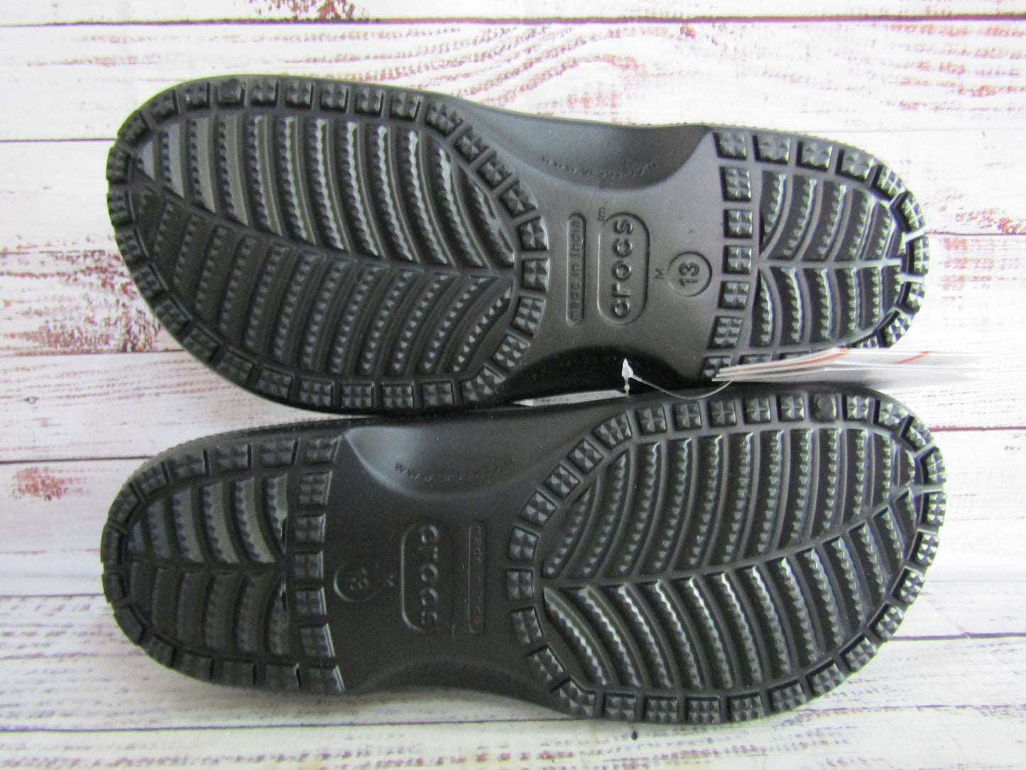 Crocs Classic Clogs Men's Black Sandals Size 13