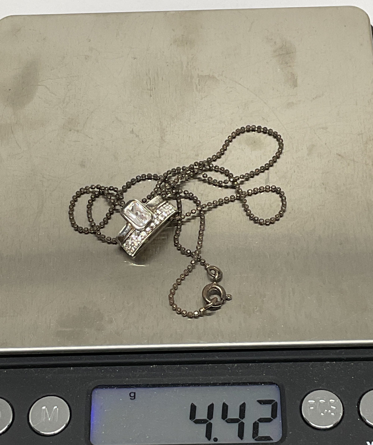 FOLLI FOLLIE Sterling Silver Vintage Pendant Chain Necklace