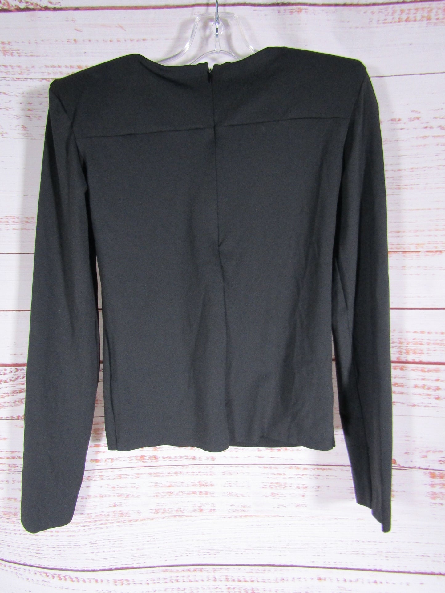 Salt Murphy Andres Men's Black Long Sleeve Top With Shoulder Pads Size M